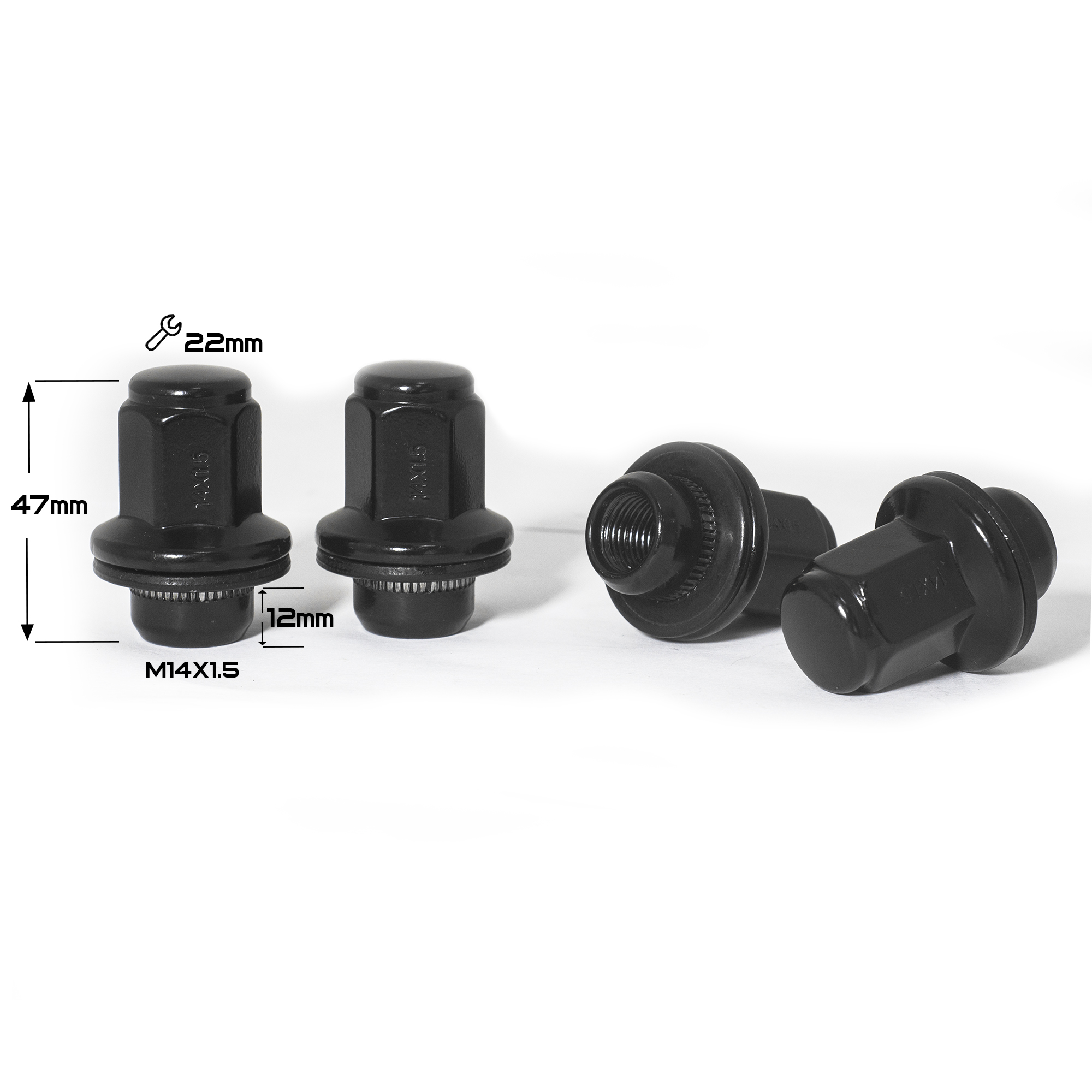 ГАЙКА BLACK ORIGINAL 141,5 (L47 NEX 22) N051-B