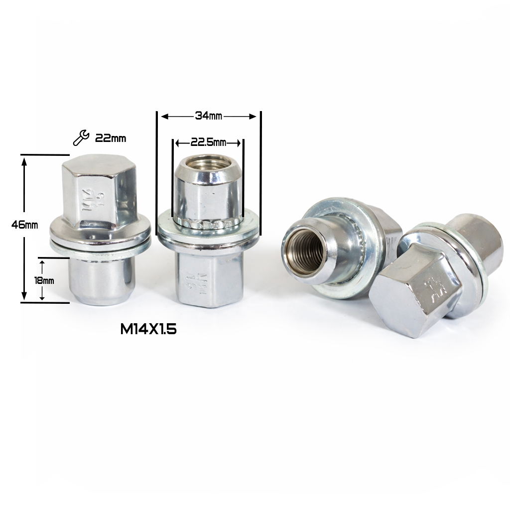 4125ГАЙКА_ПРЕССШАЙБА_CHROME_М14X1,5_L46_NEX_22_LAND_ROVER