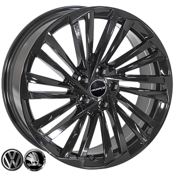 ZF-FBX261 BLACK R18*7.5J PCD5*112 ET43 DIA 57.1