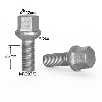 БОЛТ СФЕРА DACROMET М12*1,5 (27/48.5 NEX 17)    