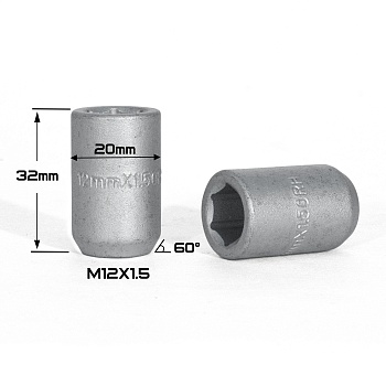 ГАЙКА ВН. ШЕСТИГР. DACROMET М12*1,5 (L32)    