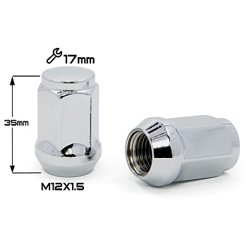 ГАЙКА Хром М12*1,5  (L35 NEX 17) N004-G   