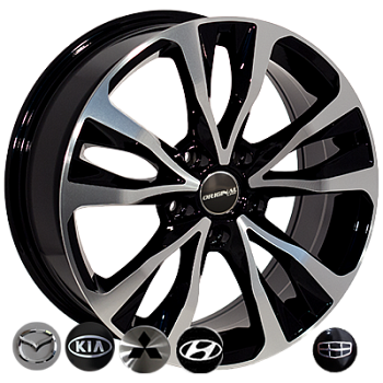 ZW-BK5212 BP R16*6.5J PCD5*114.3 ET45 DIA 67.1