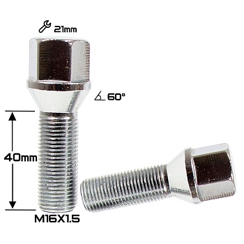 БОЛТ Хром М16*1,5 (40 NEX 21) B 001   