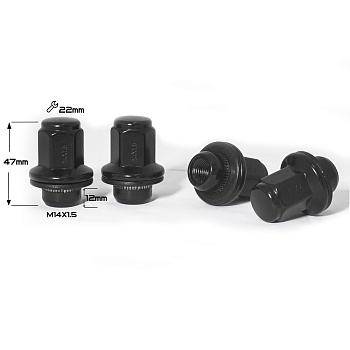 ГАЙКА BLACK ORIGINAL 14*1,5 (L47 NEX 22) N051-B   