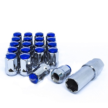 M02- SG Chrome Body + Blue Cap ( M12*1,5 )  (20+1) (L=34, ODO=20)