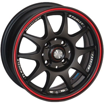 ZW-346 (RL)BLK-X/M R13*5.5J PCD4*98 ET20 DIA 58.6