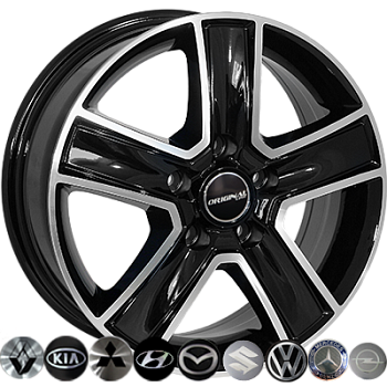 ZW-BK473 BP R16*6.5J PCD5*120 ET51 DIA 65.1