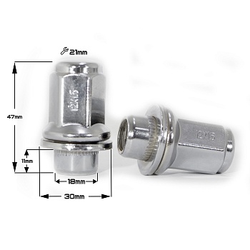 ГАЙКА ХРОМ ORIGINAL 12*1,5 (L47 Nex 21) N050-B   