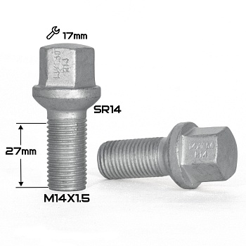 БОЛТ СФЕРА DACROMET М14*1,5 (27/48.5 NEX 17)    