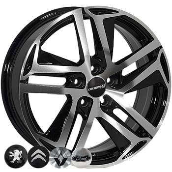 ZF-FR876 BMF R16*7.0J PCD5*108 ET44 DIA 65.1