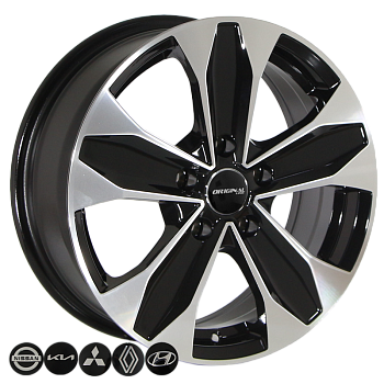 ZW-BK1393 BP R16*6.5J PCD5*114.3 ET38 DIA 67.1