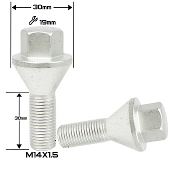 БОЛТ КОНУС DACROMET М14*1,5 (H30 NEX 19) Renault Trafic B 001   