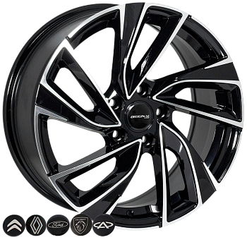 ZW-BK5772 BP R15*6.5J PCD5*108 ET37 DIA 65.1