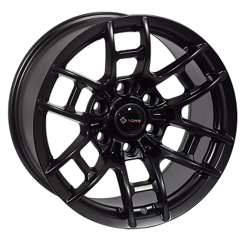 ZF-F7606 SatinBLACK R17*9.0J PCD6*139.7 ET00 DIA 106.1