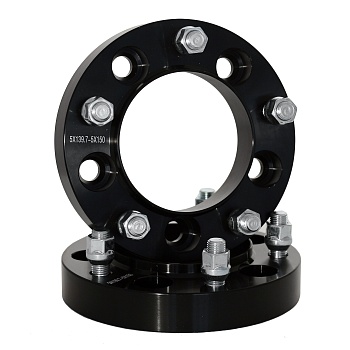 Spacer Н=30 мм Шпилька 14*1,5 PCD5*139.7 -> 5*150  DIA 108.1 -> 110.0 BLACK