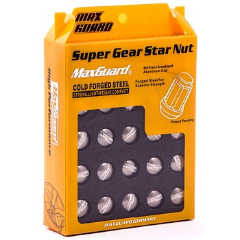 M03-1ABA CHROME BODY +HYPER BLACK CAP ( M12*1,25 )  (16+4+2) (L=34, 19/21 NEX)