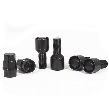 БОЛТ СЕКР. ( M14*1,5 ) H=27 (LB 009) (4+2 KEY) PLASTIC PACK СФЕРА BLACK    