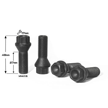 БОЛТ VAG BLACK М14*1,5 (27/48 NEX 17)    