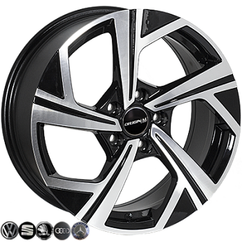 ZW-BK5851 BP R17*7.5J PCD5*112 ET45 DIA 66.6