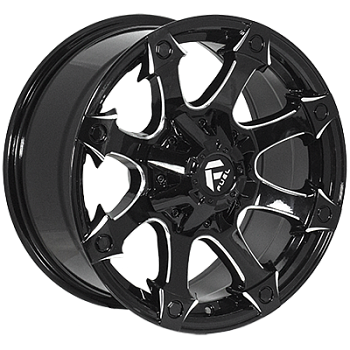 JH-10686 BLACK R17*8.5J PCD12*135/139.7 ET00 DIA 108.1
