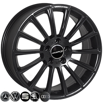 ZF-MB139 MattBLACK R18*8.0J PCD5*112 ET41 DIA 66.6