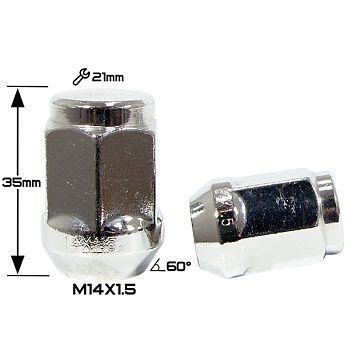 ГАЙКА Хром М14*1,5  (L35 NEX 21) N010-B   