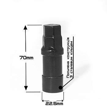 M02- SG-key BLACK (D=22,5MM)