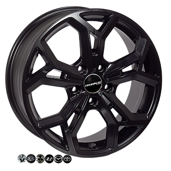 ZF-FE190 MattBLACK R17*7.0J PCD5*114.3 ET48.5 DIA 67.1