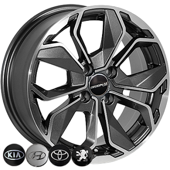 ZW-6362 MK-P R15*6.5J PCD4*100 ET38 DIA 67.1