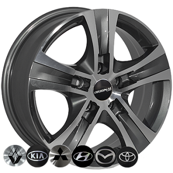 TRW-Z1108 DGMF R16*6.5J PCD5*114.3 ET45 DIA 67.1