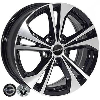 ZW-BKY1141 BP R16*6.5J PCD5*114.3 ET40 DIA 66.1