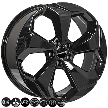 ZH-2519 BLACK R20*8.5J PCD5*114.3 ET45 DIA 73.1