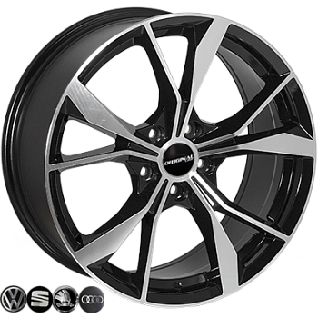 ZW-BK5808 BP R18*8.0J PCD5*112 ET45 DIA 57.1