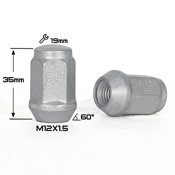 ГАЙКА КОНУС DACROMET М12*1,5 (L35 NEX 19)    