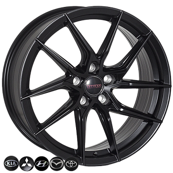 ZH-1057 SatinBLACK R17*7.5J PCD5*114.3 ET37 DIA 73.1