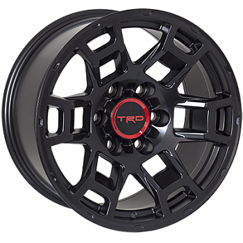 ZF-QC656 MattBLACK R17*9.0J PCD6*139.7 ET00 DIA 106.1