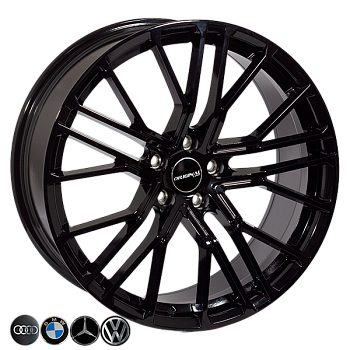 ZF-FA808 BLACK R20*9.0J PCD5*112 ET32 DIA 66.6