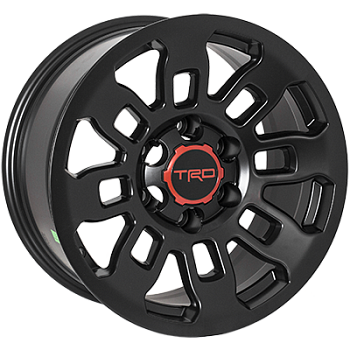 ZF-QC1262 MattBLACK R17*9.0J PCD6*139.7 ET00 DIA 106.1