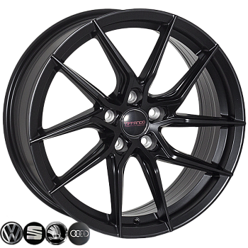 ZH-1057 SatinBLACK R17*7.5J PCD5*112 ET37 DIA 66.6