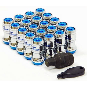 M09-2/JBA CHROME BODY+BLUE ( M12*1,5 )  (20+2) (L=45, ODO=20)