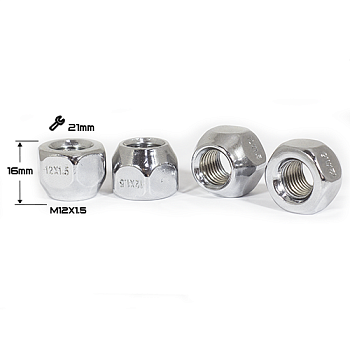 ГАЙКА Хром М12*1,5 (ОТКР)  (L16 NEX 21)    