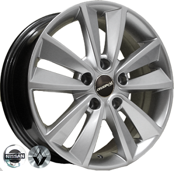 ZW-D033 HS R16*6.5J PCD5*114.3 ET45 DIA 66.1