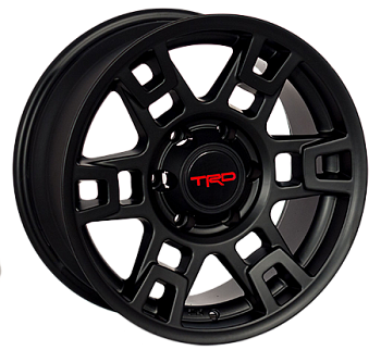 ZF-QC615 MattBLACK R17*9.0J PCD6*139.7 ET00 DIA 106.1