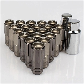 M13-2B Chrome Body +TITANIUM Cap ( M12*1,5 )  (16+4+2) (L=53, 19NEX) VOSSEN