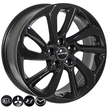 ZF-TL0417 BLACK R17*7.0J PCD5*114.3 ET51 DIA 67.1