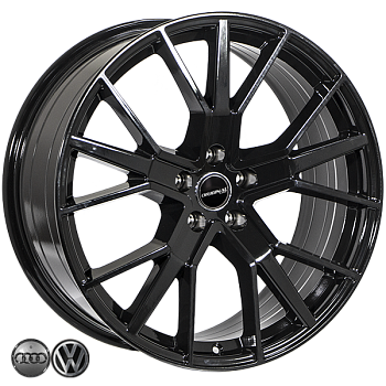 ZH-653 GlossBLACK R20*9.0J PCD5*112 ET35 DIA 66.6
